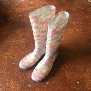 Coach rain boots